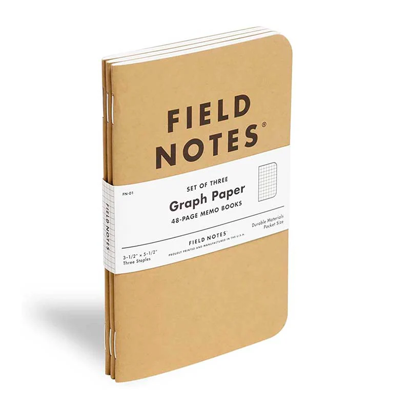 Field Notes | Set de 3 Cuadernos Original Kraft (Cuadros) - Image 2