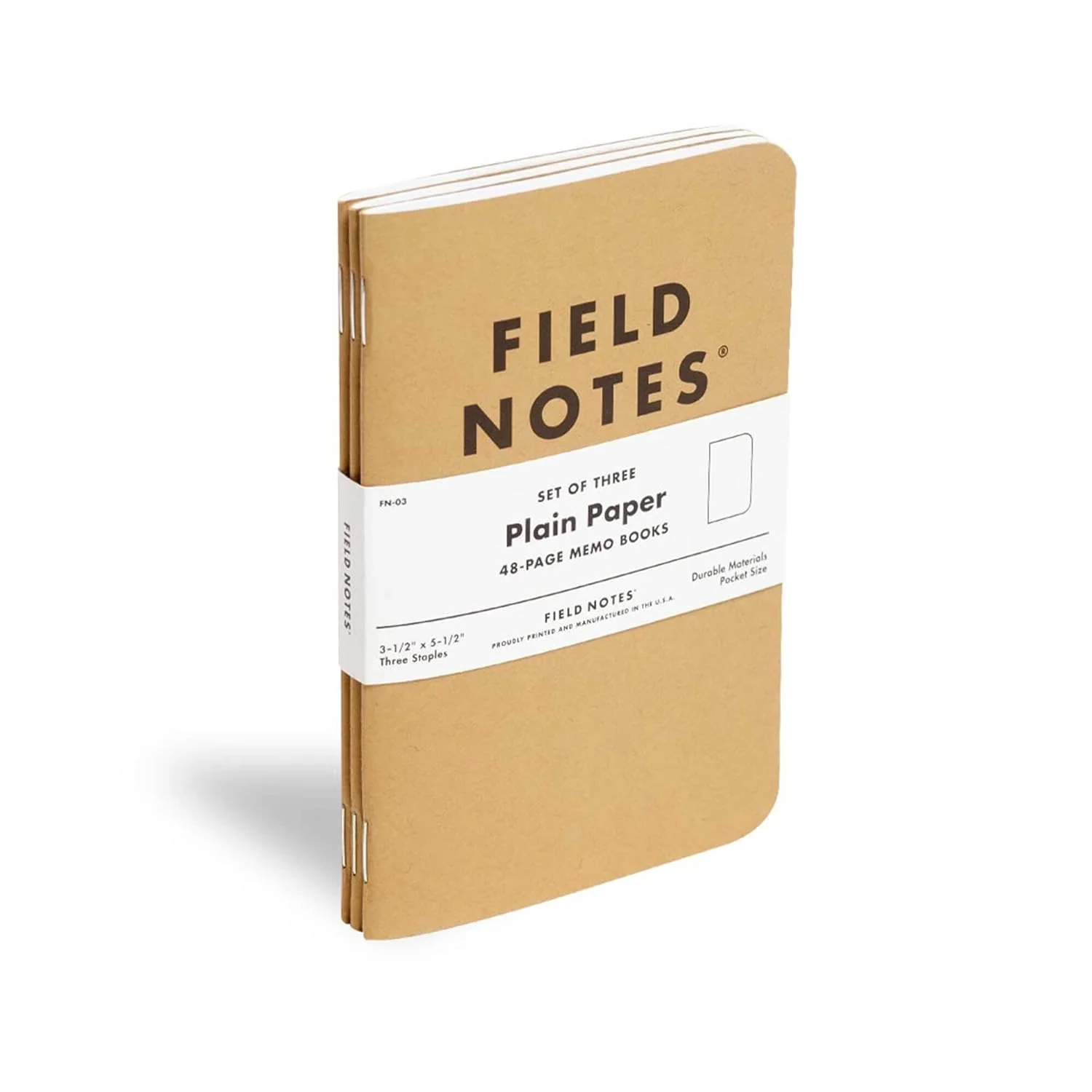 Field Notes | Set de 3 Cuadernos Original Kraft (Liso) - Image 2