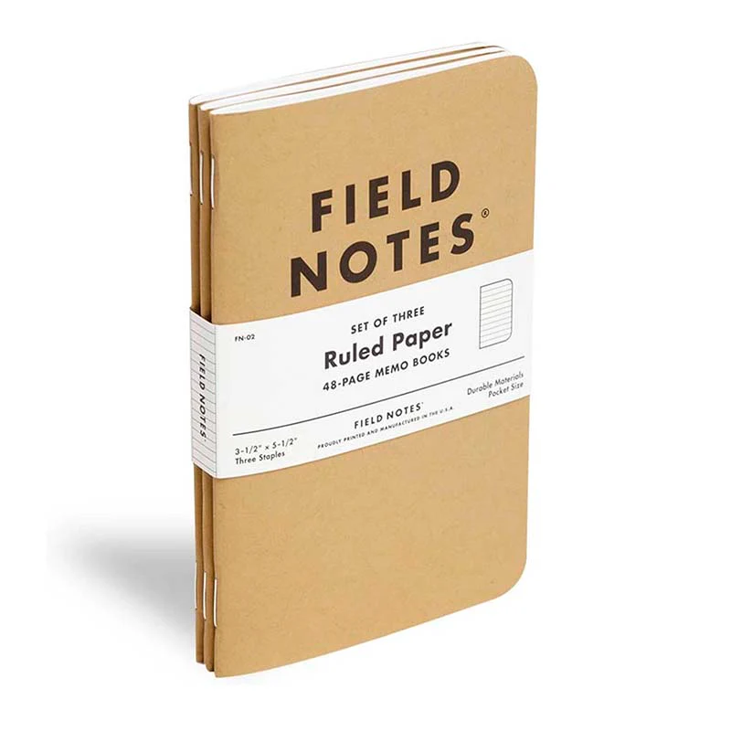 Field Notes | Set de 3 Cuadernos Original Kraft (Rayas) - Image 2
