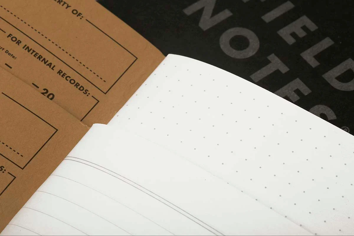 Field Notes | Set de 2 Cuadernos Pitch Black M (Rayas) - Image 4