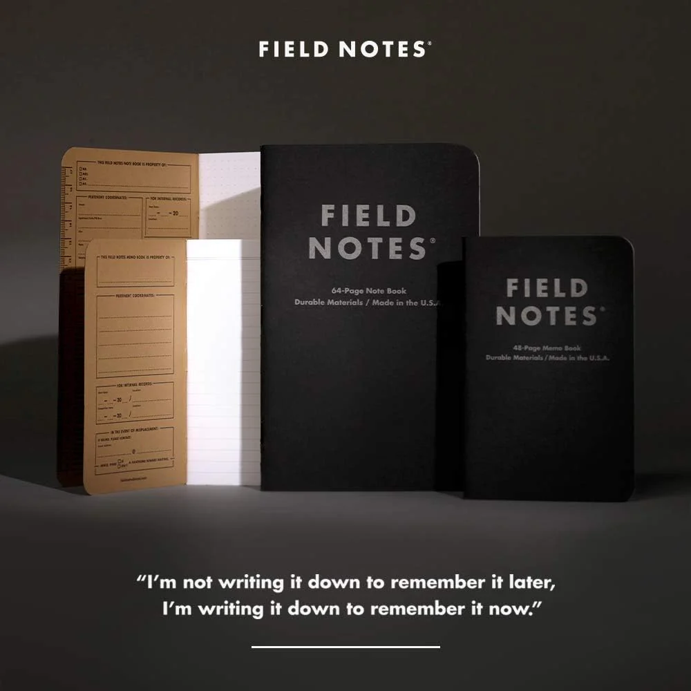 Field Notes | Set de 2 Cuadernos Pitch Black M (Rayas) - Image 7