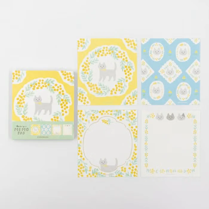 Furukawashiko | Bloc de Notas Mimosa and Cat - Image 2