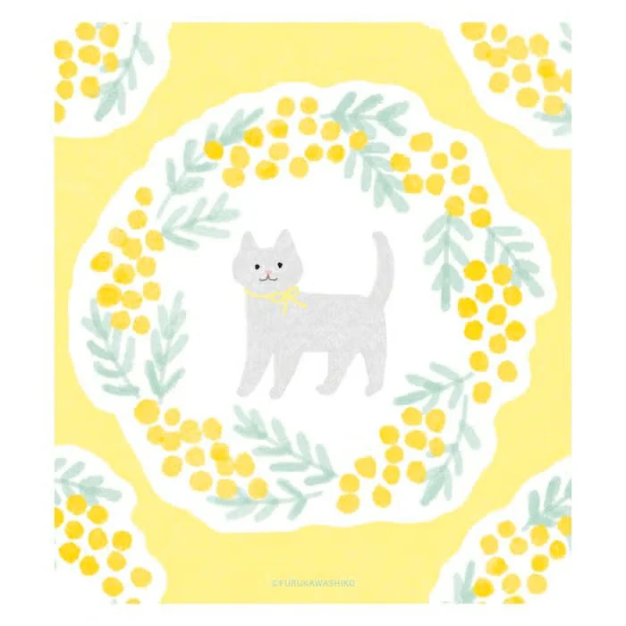 Furukawashiko | Bloc de Notas Mimosa and Cat - Image 3