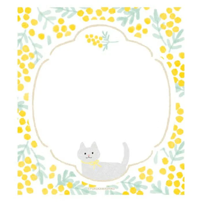 Furukawashiko | Bloc de Notas Mimosa and Cat - Image 5