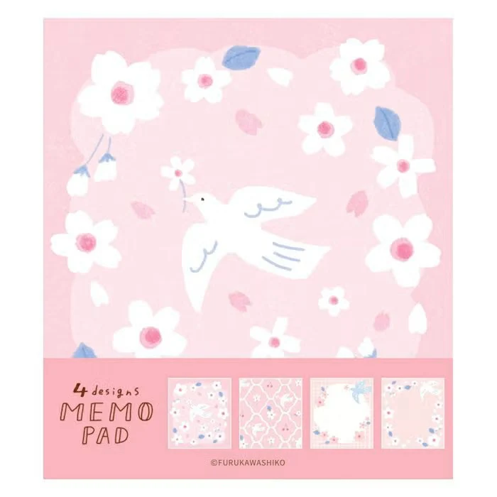 Furukawashiko | Bloc de Notas Sakura and White Bird