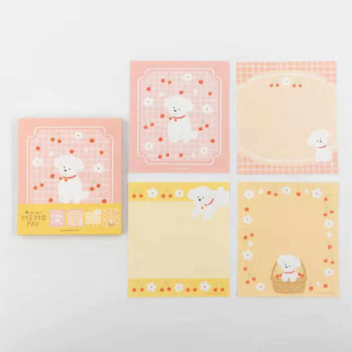 Furukawashiko | Bloc de Notas Sakura and White Dog - Image 2
