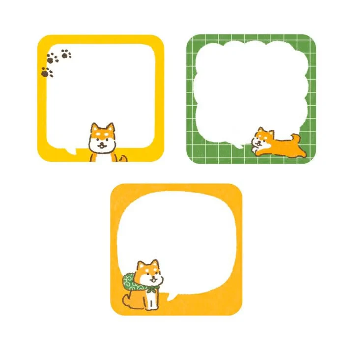 Furukawashiko | Mini Notas Adhesivas Message Note Bubble Speech Dog - Image 2