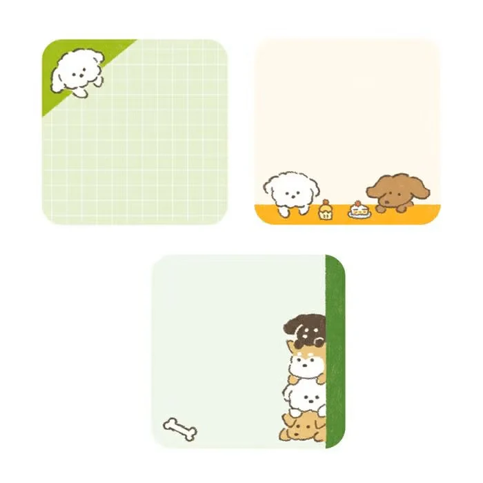 Furukawashiko | Mini Notas Adhesivas Message Note Peek a Boo Dog - Image 2