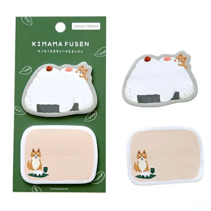 Furukawashiko | Notas Adhesivas Kimama Fusen Onigiri Shiba - Image 2