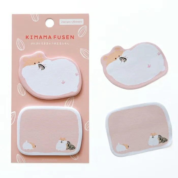 Furukawashiko | Notas Adhesivas Kimama Fusen Squishy Hamster - Image 2