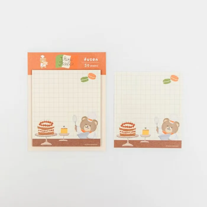 Furukawashiko | Notas Adhesivas Viva Italia Dessert Bear - Image 2