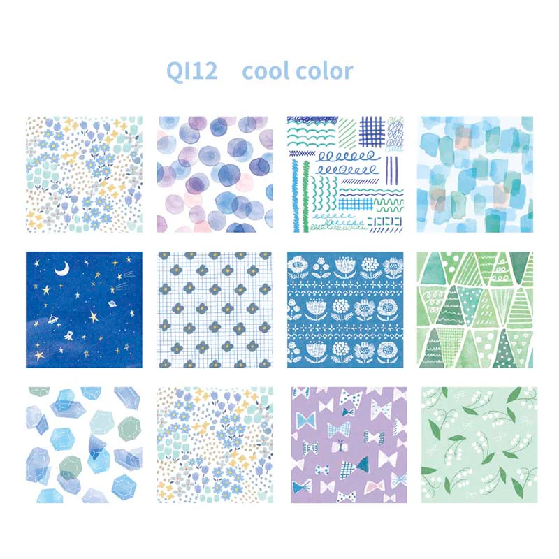 Furukawashiko | Papel de Origami Box Cool Colors - Image 3