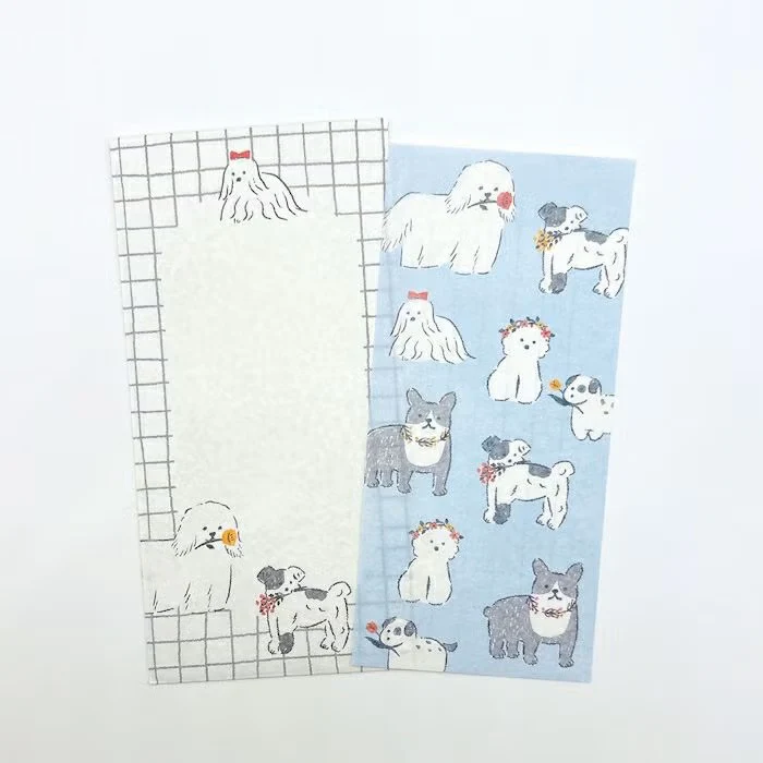 Furukawashiko | Set de Carta Vertical Today's White Dog - Image 2