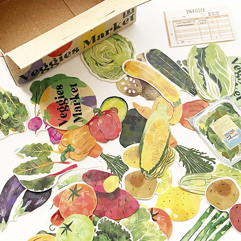 Greeting Life | Caja de Pegatinas Haco Veggies Market - Image 4
