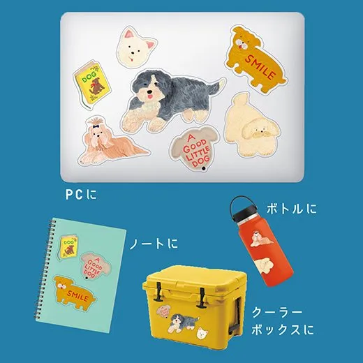 Greeting Life | Pegatinas Pack Kahoko Sodeyama Dogs - Image 3