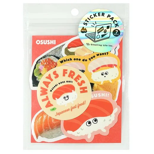 Greeting Life | Pegatinas Pack Sushi