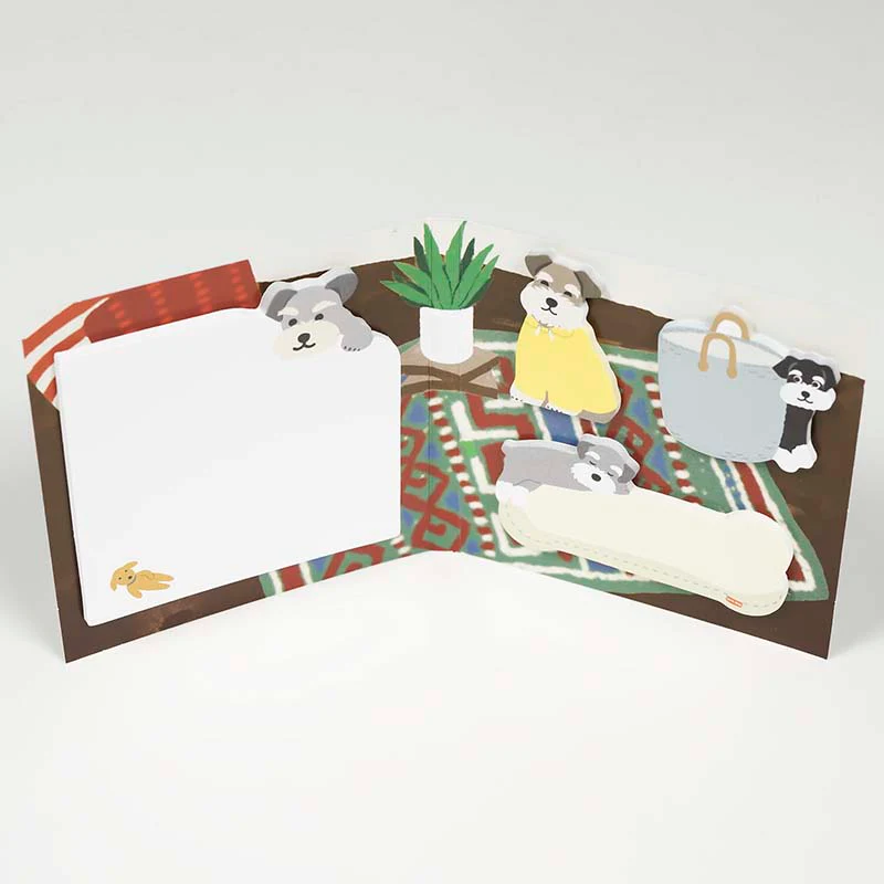 Greeting Life | Set de Notas Adhesivas Animal Die-Cut Schnauzer