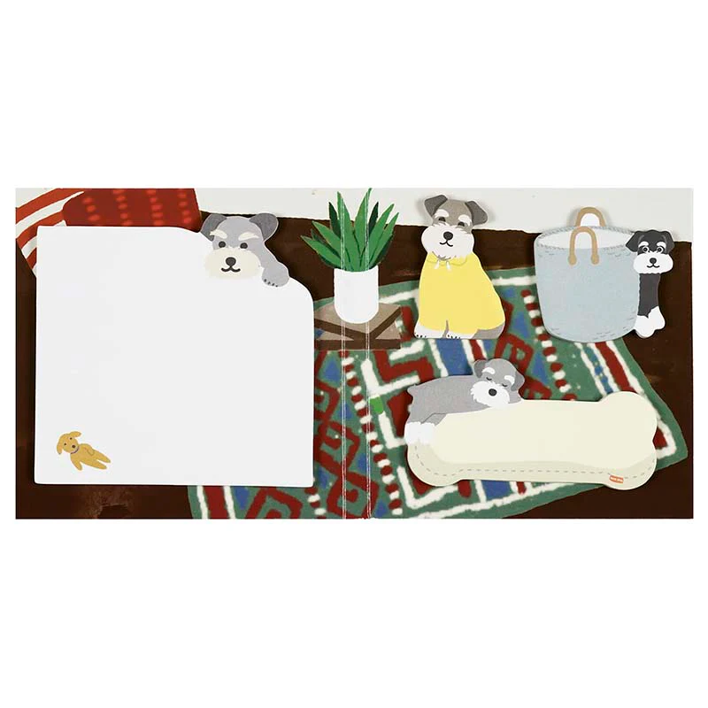 Greeting Life | Set de Notas Adhesivas Animal Die-Cut Schnauzer - Image 2