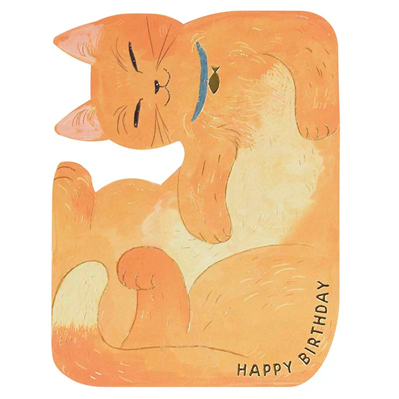 Greeting Life | Tarjeta de Felicitación Birthday Crammed Cat Brown - Image 3