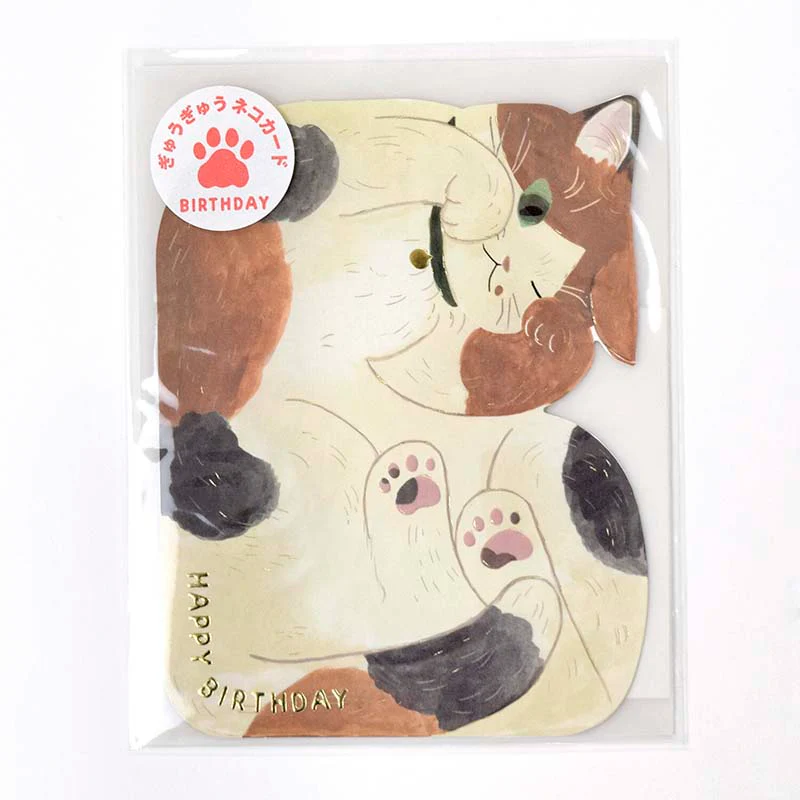 Greeting Life | Tarjeta de Felicitación Birthday Crammed Cat Mike