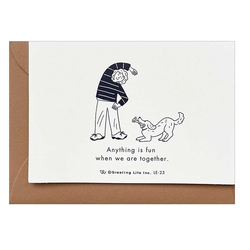 Greeting Life | Tarjeta de Felicitación Mini Best Friend Thank You Pink Dog - Image 2