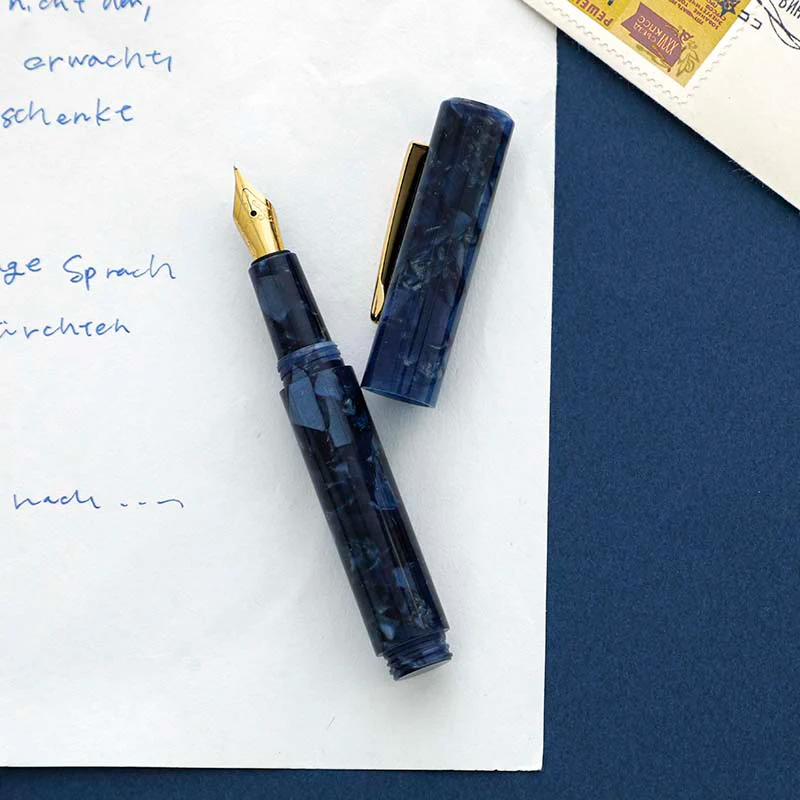 Hightide | Pluma Estilográfica Marbled Attaché Navy (F) - Image 2