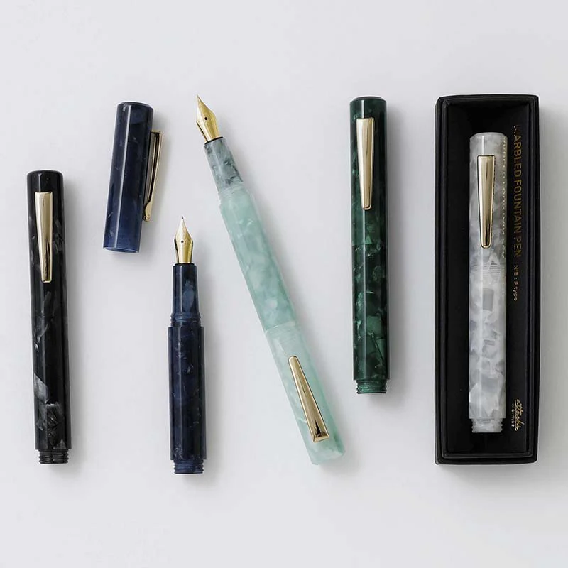 Hightide | Pluma Estilográfica Marbled Attaché Navy (F) - Image 8