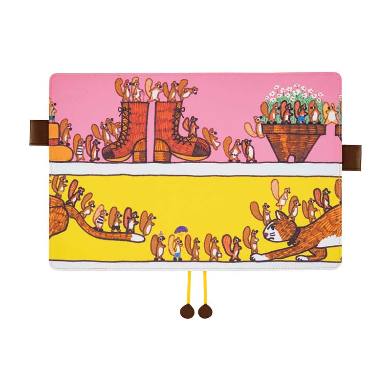 Hobonichi | Agenda Hobonichi Cousin A5 100%ORANGE: Where’s the Squirrel Going 2026 - Image 3
