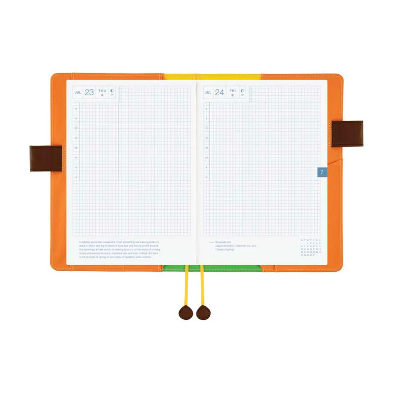 Hobonichi | Agenda Hobonichi Cousin A5 100%ORANGE: Where’s the Squirrel Going 2026 - Image 9