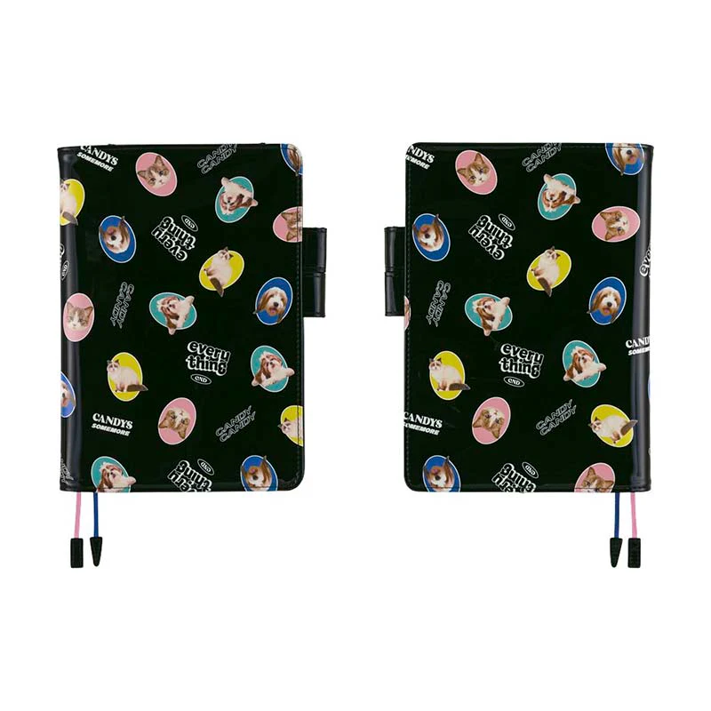 Hobonichi | Agenda Hobonichi Cousin A5 Candy Stripper: Random Dog & Cat (Black) 2026 - Image 10