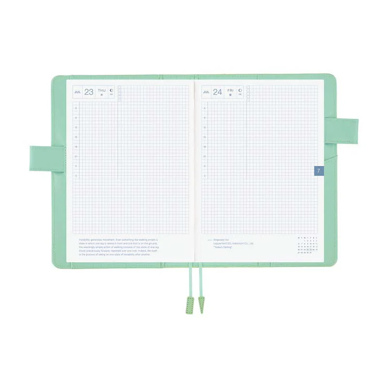 Hobonichi | Agenda Hobonichi Cousin A5 Colors Chamomile Mint 2026 - Image 7