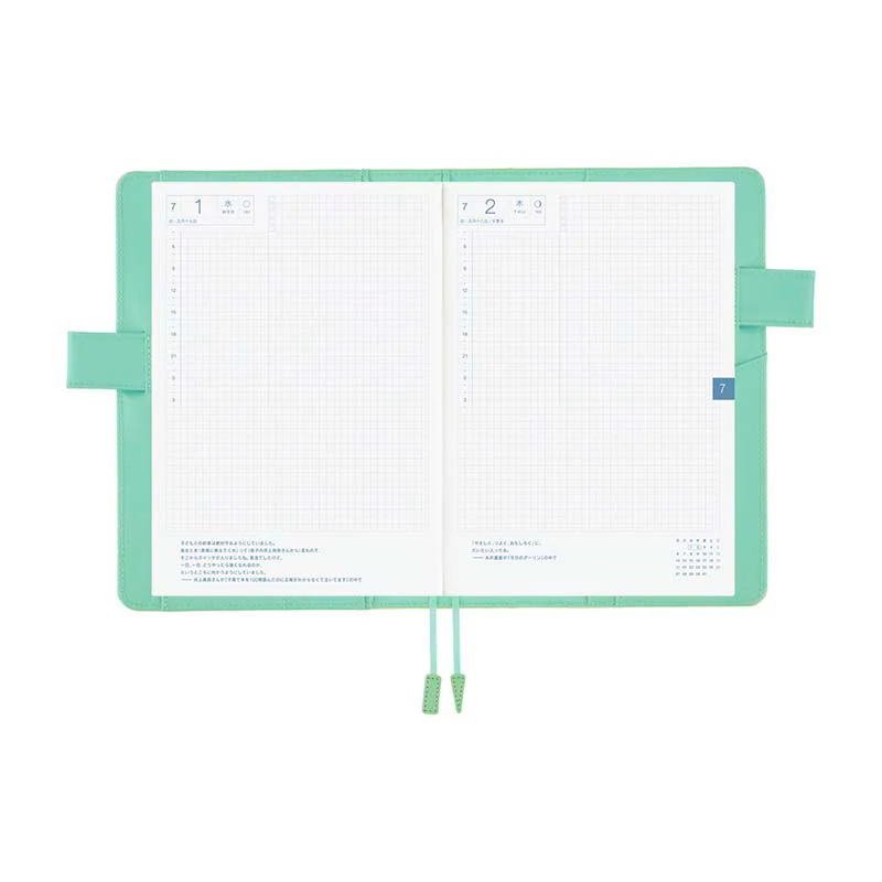 Hobonichi | Agenda Hobonichi Cousin A5 Colors Chamomile Mint 2026 - Image 8