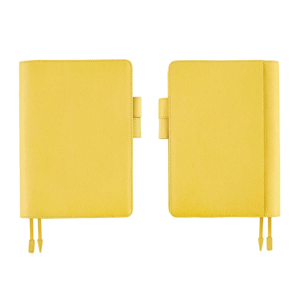 Hobonichi | Agenda Hobonichi Cousin A5 Leather: Brilliant Yellow 2026 - Image 2
