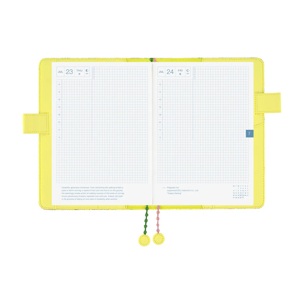 Hobonichi | Agenda Hobonichi Cousin A5 Mina Perhonen: skyful (Yellow) 2026 - Image 7