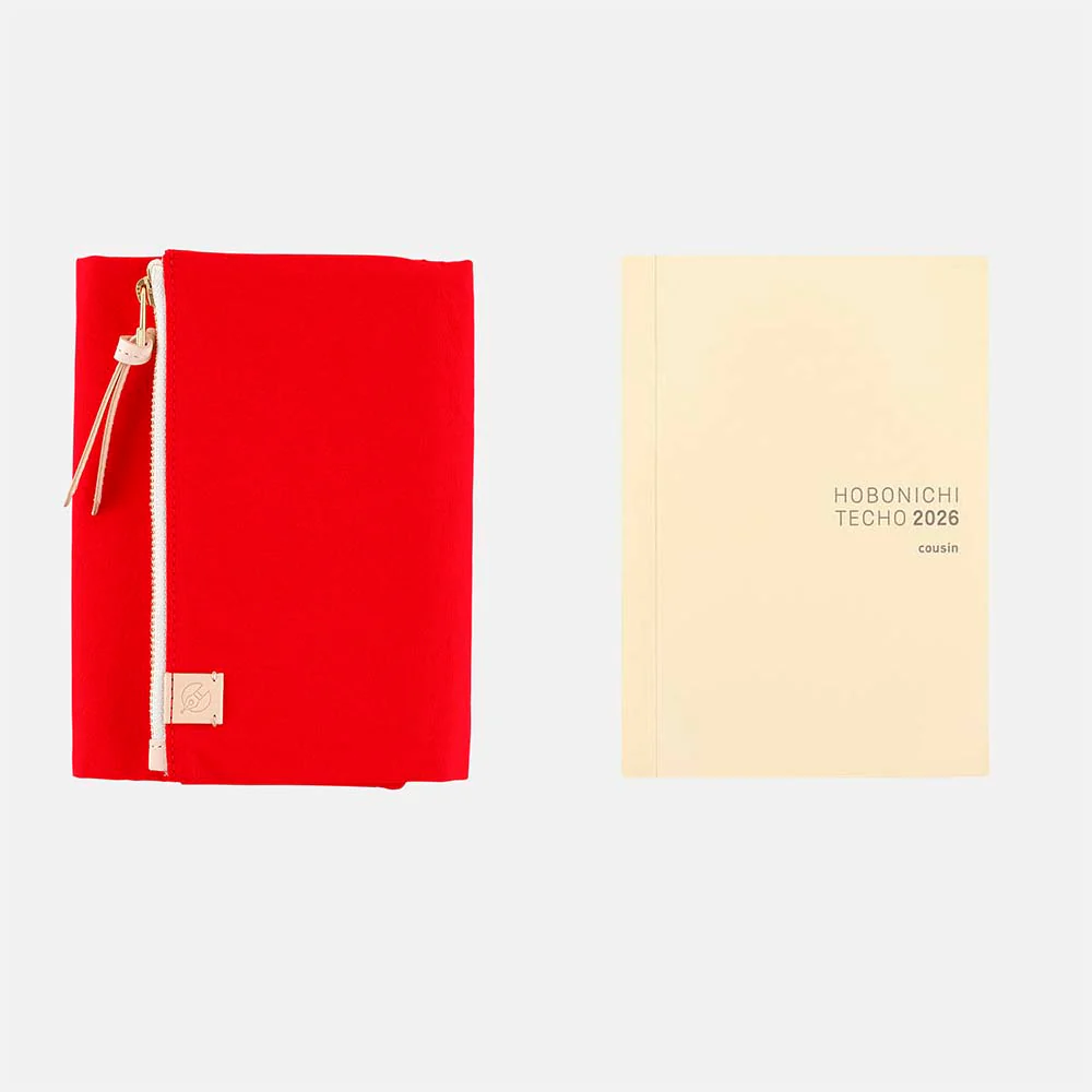 Hobonichi | Agenda Hobonichi Cousin A5 Tragen Red 2026 - Image 14