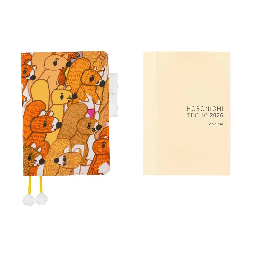 Hobonichi | Agenda Hobonichi Techo A6 100%ORANGE: Squirrel Squadron 2026 - Image 13