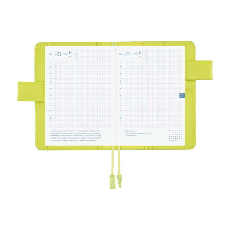 Hobonichi | Agenda Hobonichi Techo A6 Colors Aqua Lime 2026 - Image 7