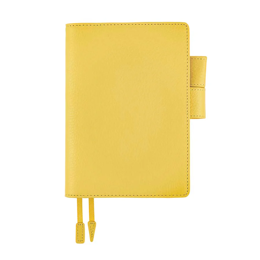 Hobonichi | Agenda Hobonichi Techo A6 Leather: Brilliant Yellow 2026