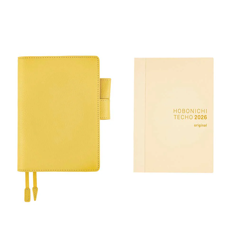 Hobonichi | Agenda Hobonichi Techo A6 Leather: Brilliant Yellow 2026 - Image 10