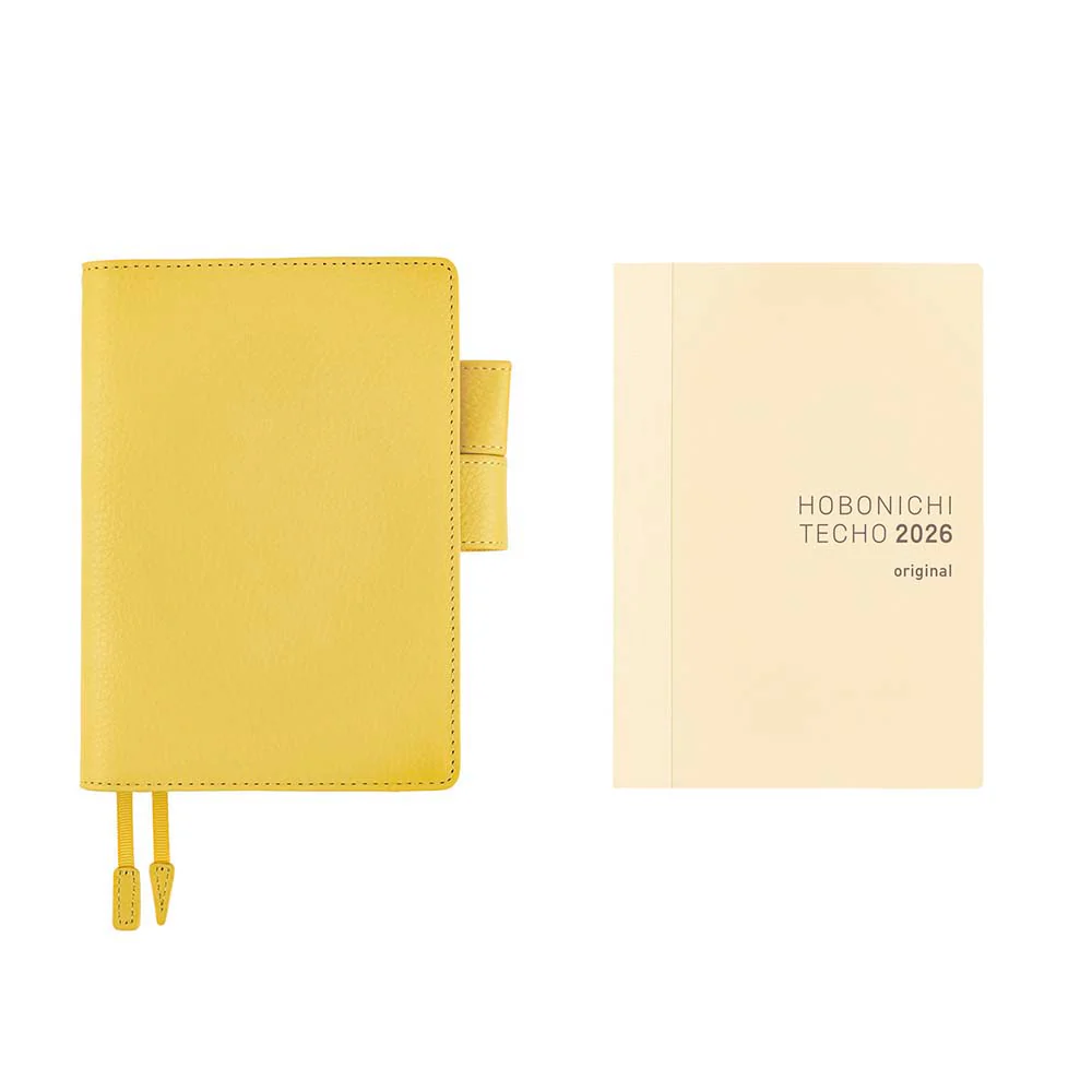 Hobonichi | Agenda Hobonichi Techo A6 Leather: Brilliant Yellow 2026 - Image 11