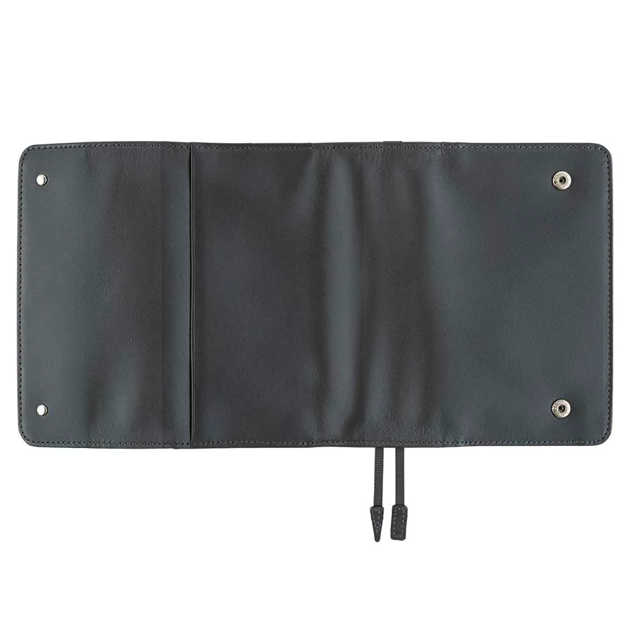 Hobonichi | Agenda Hobonichi Techo A6 Leather: Charcoal Gray 2026 - Image 4