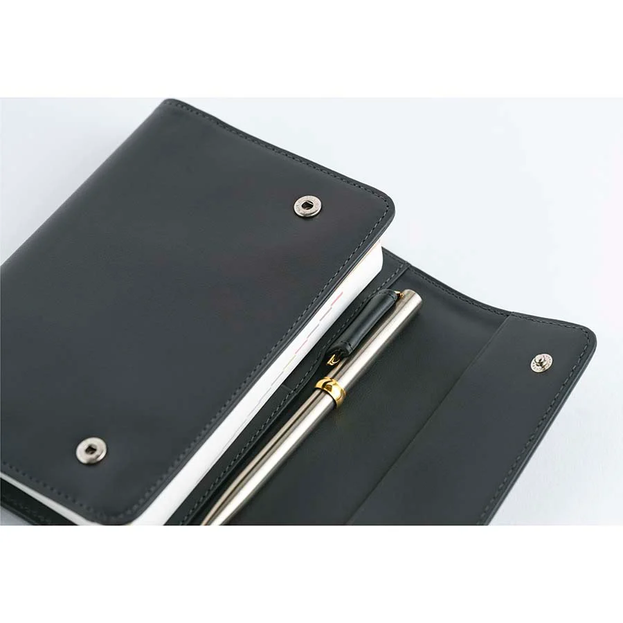Hobonichi | Agenda Hobonichi Techo A6 Leather: Charcoal Gray 2026 - Image 9