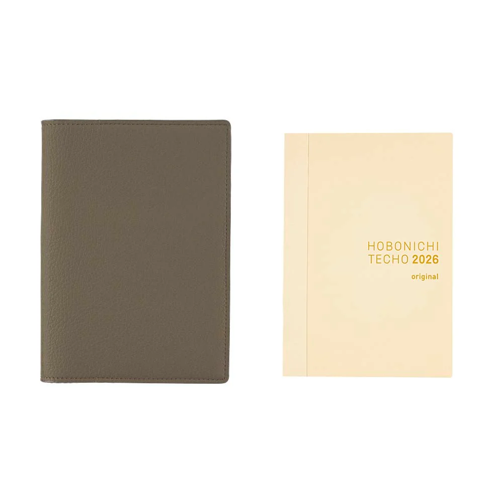 Hobonichi | Agenda Hobonichi Techo A6 Leather: Taut (Gray & Light Blue) 2026 - Image 12