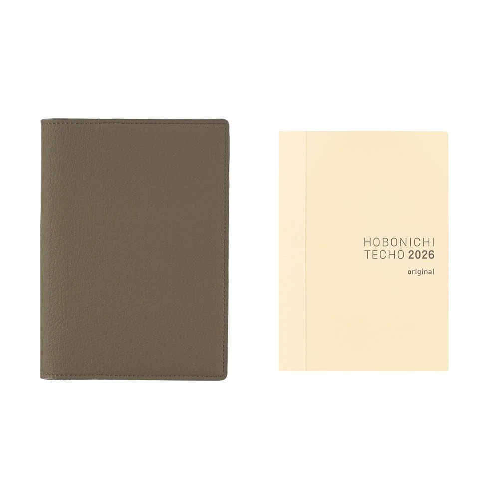 Hobonichi | Agenda Hobonichi Techo A6 Leather: Taut (Gray & Light Blue) 2026 - Image 13