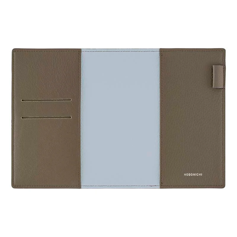Hobonichi | Agenda Hobonichi Techo A6 Leather: Taut (Gray & Light Blue) 2026 - Image 4