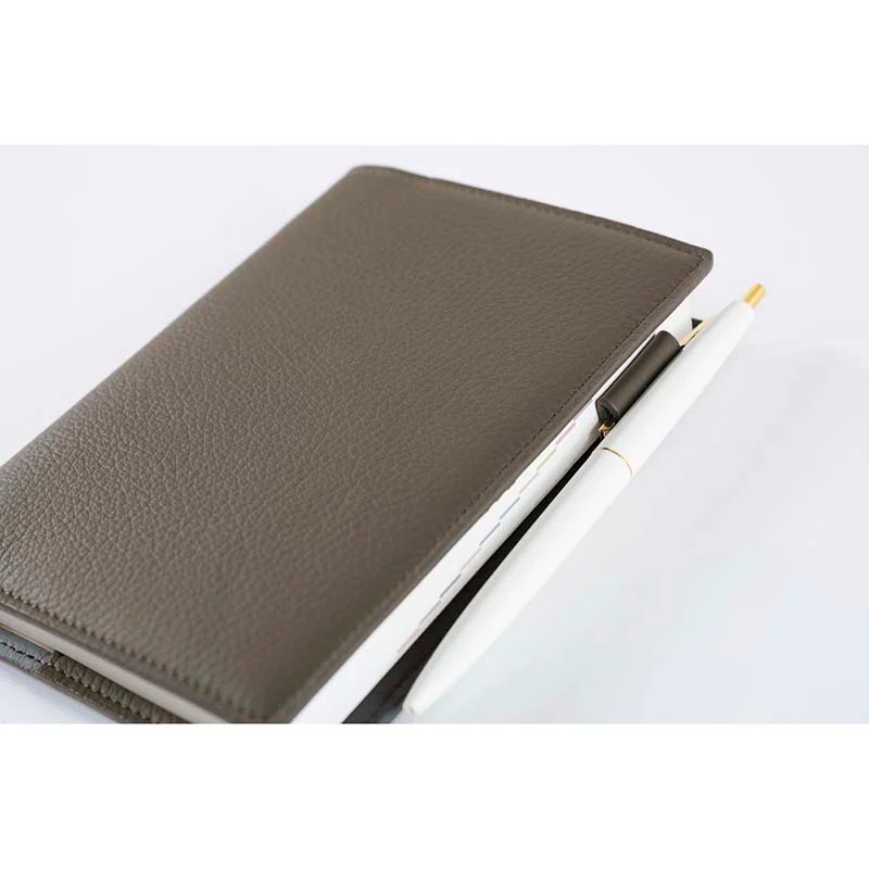 Hobonichi | Agenda Hobonichi Techo A6 Leather: Taut (Gray & Light Blue) 2026 - Image 6