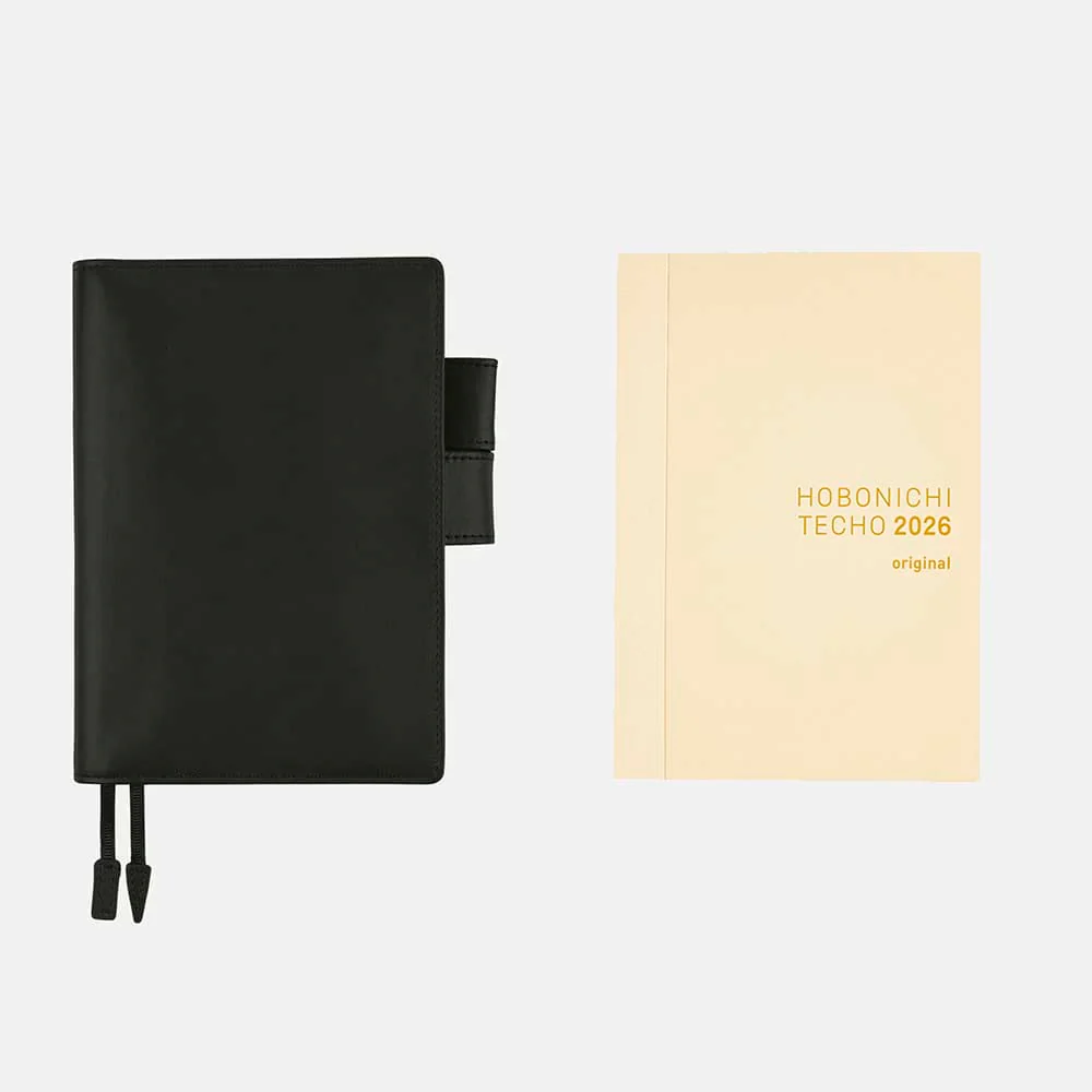 Hobonichi | Agenda Hobonichi Techo A6 Leather: TS Basic Black 2026 - Image 7