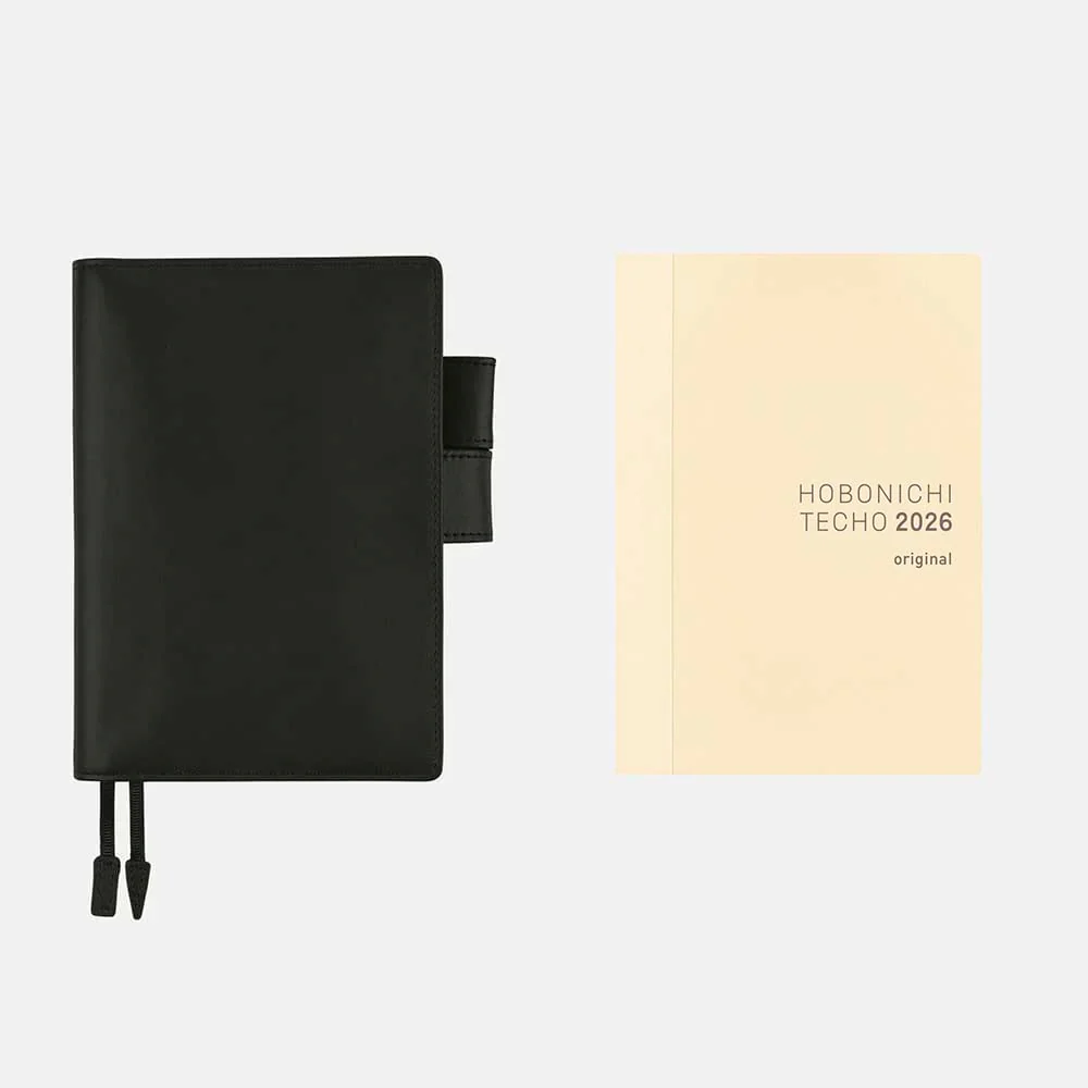Hobonichi | Agenda Hobonichi Techo A6 Leather: TS Basic Black 2026 - Image 8