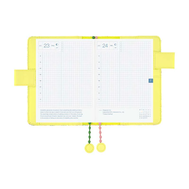 Hobonichi | Agenda Hobonichi Techo A6 Mina Perhonen: skyful (Yellow) 2026 - Image 7