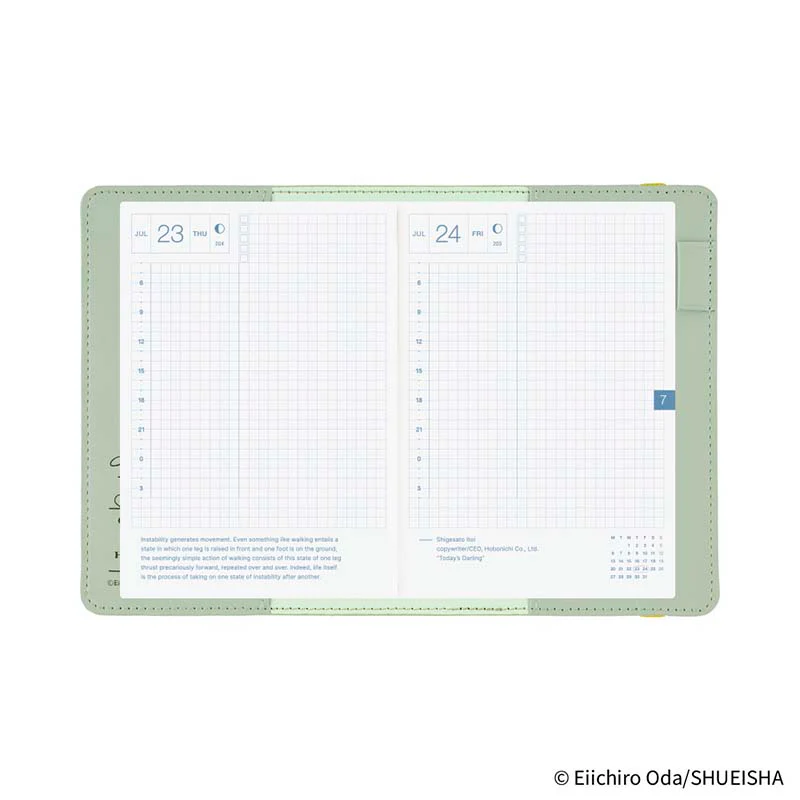Hobonichi | Agenda Hobonichi Techo A6 ONE PIECE magazine: End of Luffy’s Dream (Mint Green) 2026 - Image 10